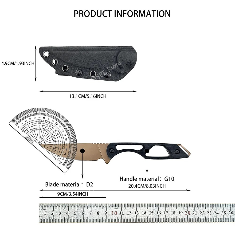 Multi-Purpose Wilderness Activ - Bushcraft Knife Fixed review and price