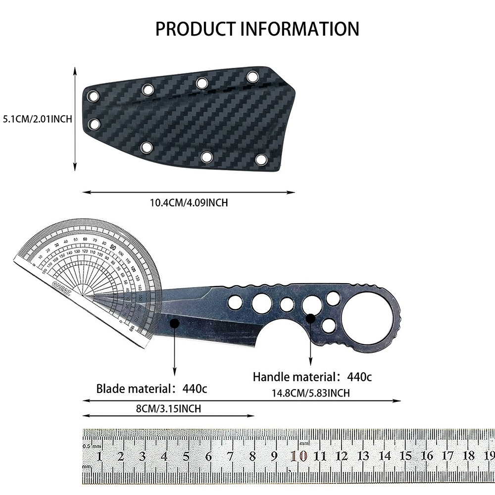 Full Tang Compact Climbing Bac - Bushcraft Knife Fixed review and price