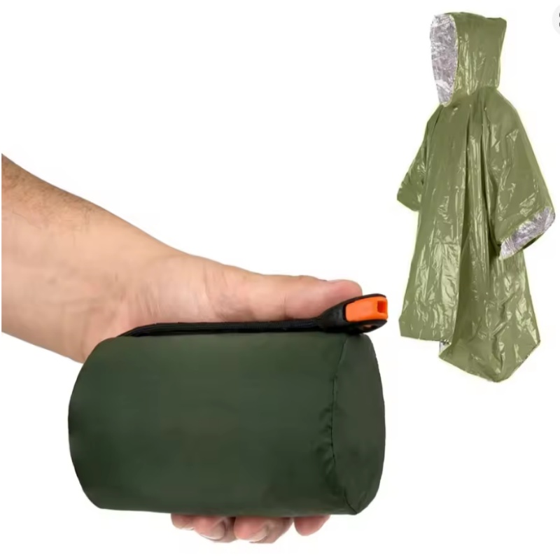 Emergency Poncho 4 Pcs,Film Th - Survival Blanket Reflective review and price