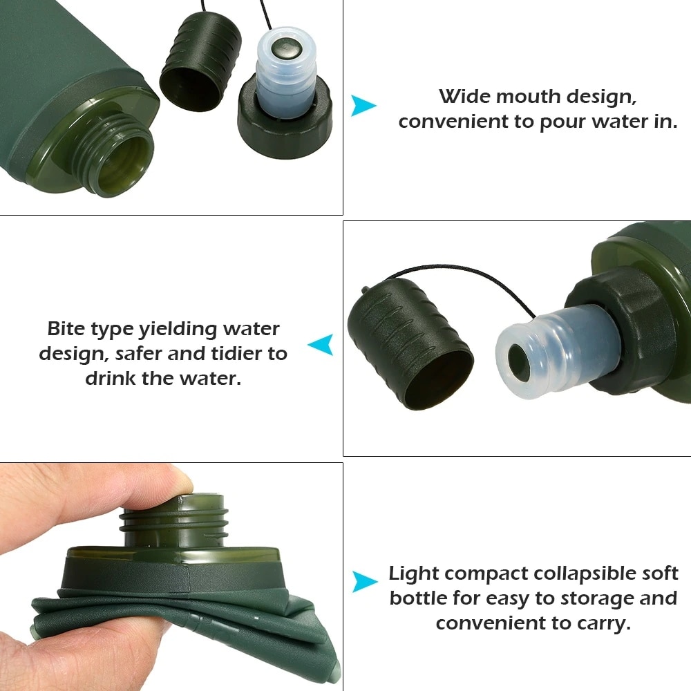 250ml 500ml Foldable Water Bag - Water Bag Collapsible review and price